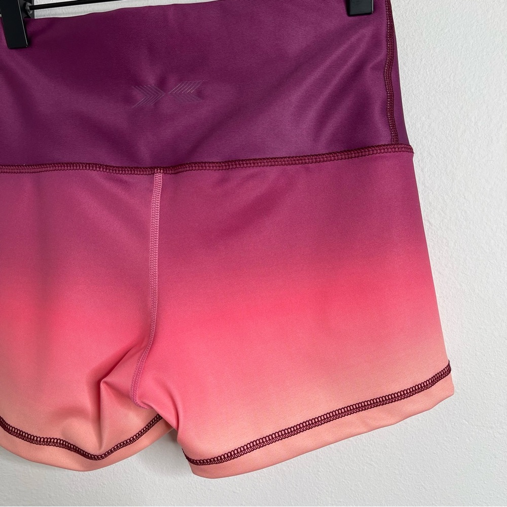 SWEDISH FALL Pink Flex Waist Shorts Berry Flame Size S Workout Gym CrossFit - Picture 13 of 16